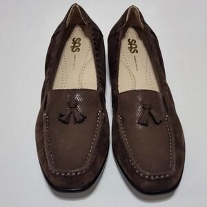 SAS HOPE Slip On Comfy Loafers In Bronze Crocodile Women's Size 10‎ new@@